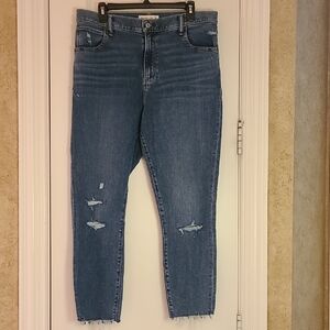 Abercrombie & Fitch Women's Super Skinny Ankle Jeans High Rise 33/16R